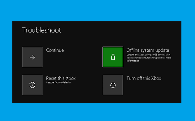 Use Xbox One troubleshooter (Start-Up) 