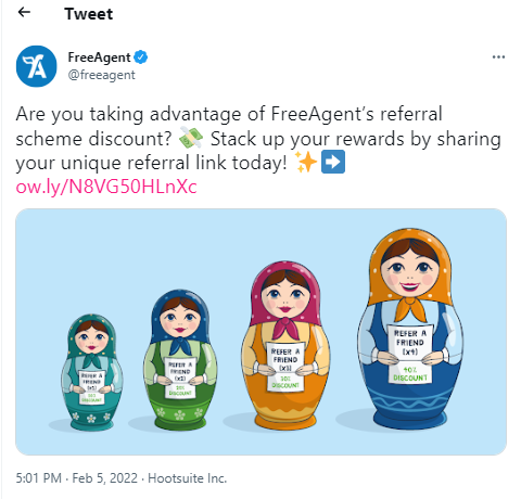 FreeAgent lead generation referral program