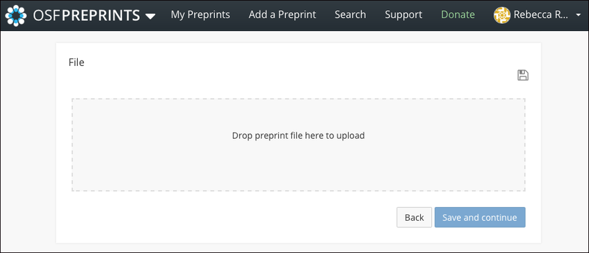 Upload a Preprint File