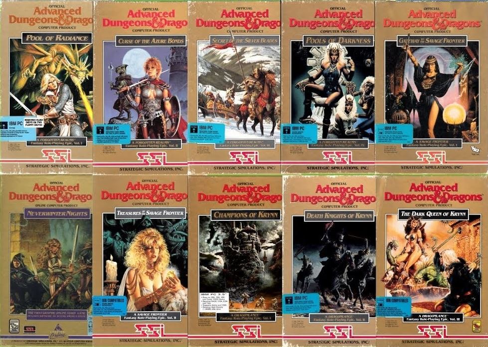 Advanced Dungeons & Dragons Gold Box Games