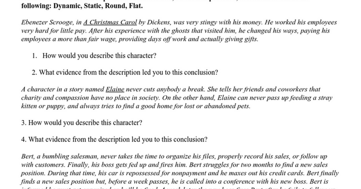 complex characters in literature