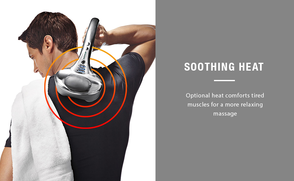 Cordless Neck Back Percussion Massager Rechargeable Deep Kneading