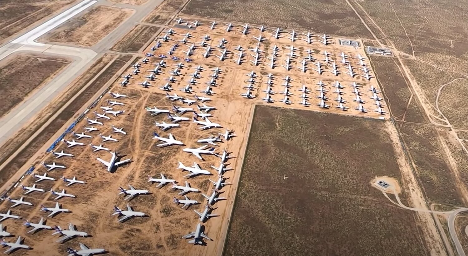 airplane parking lot