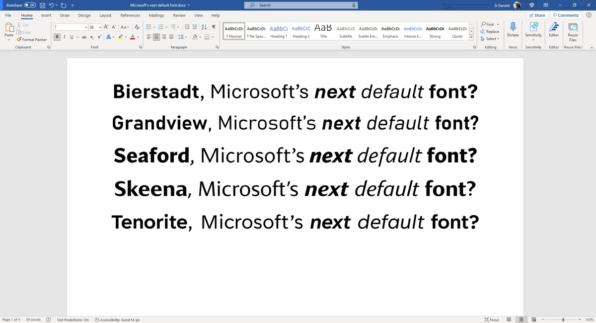 Microsoft Is Set To Change Its Default Office Font - Calibri - Innovation  Village | Technology, Product Reviews, Business