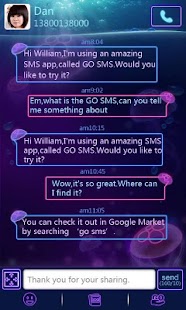 GO SMS Pro Jellyfish Theme apk Review