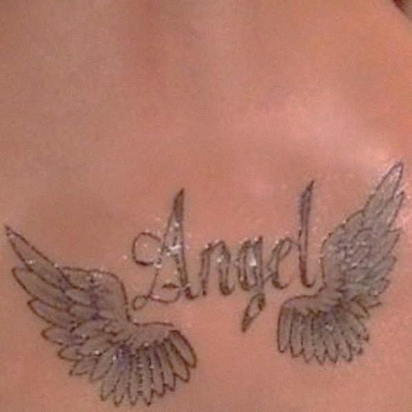 Angel Wings and Word Tattoo