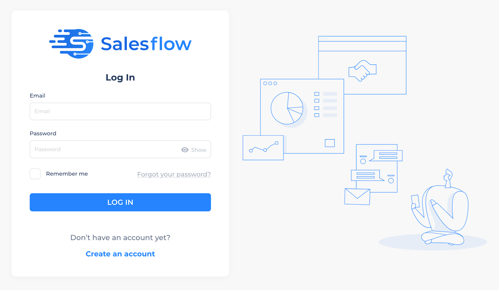 Sign in to your Salesflow account