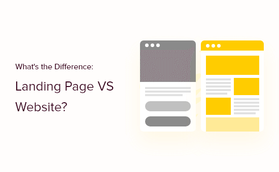 Landing page vs site - qual é a diferença