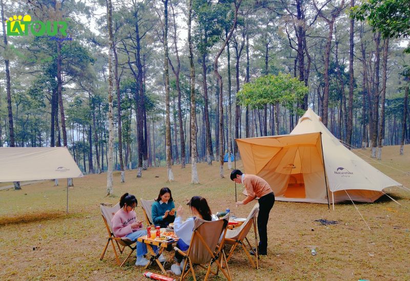 cắm trại ở Măng Đen