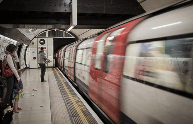animated london transportation shot underground