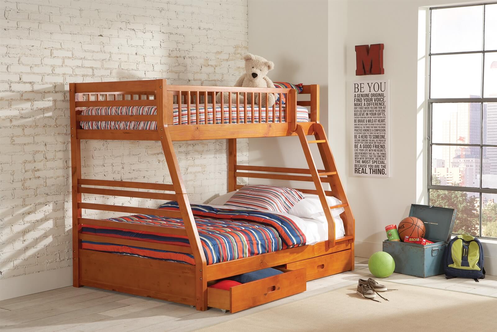 Có vô vàn thiết kế giường tầng được làm từ gỗ