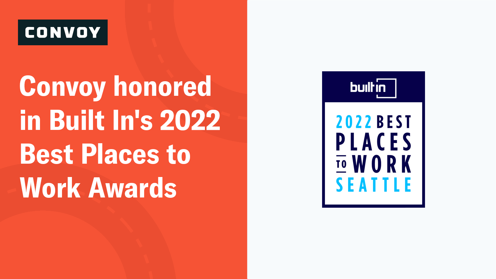 Built In Names Convoy in 2022 Best Places to Work Awards
