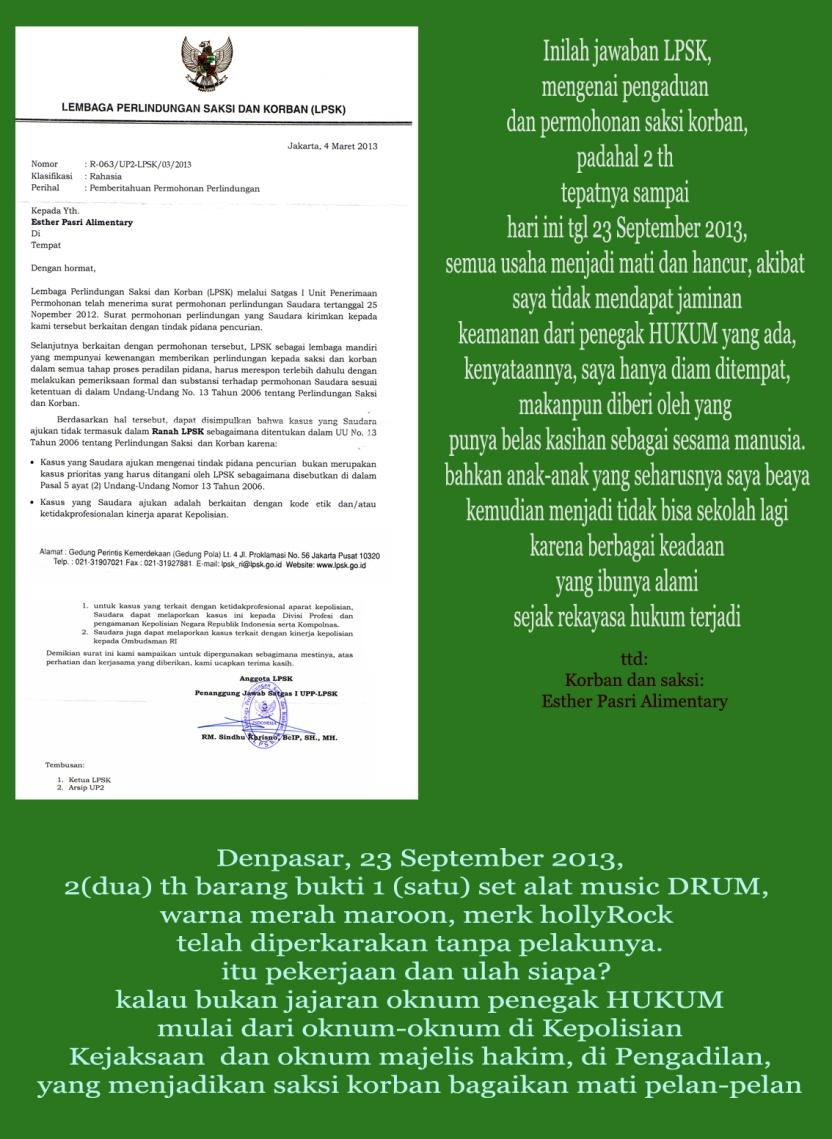 C:\Documents and Settings\All User\My Documents\1 GM\keterangan dokument lain\04032013 LPSK apa misi visinya dan jawaban ini stlh menerima surat kedua tembusan dari permohonan ke Presiden RI.jpg