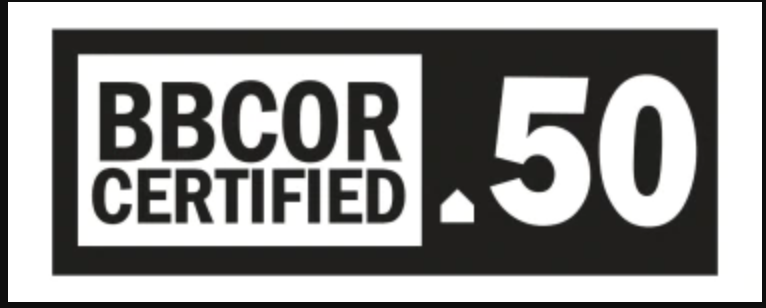 BBCOR Certification stamp