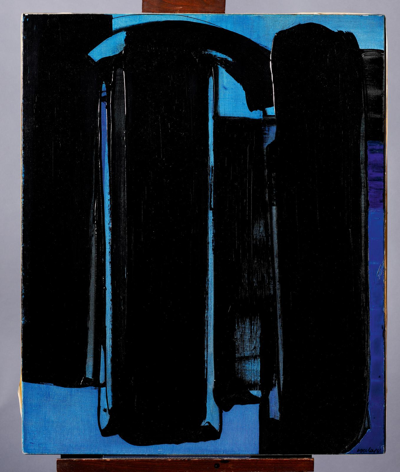 Oeuvre Peinture Noir et Bleu de Pierre Soulages, 1919