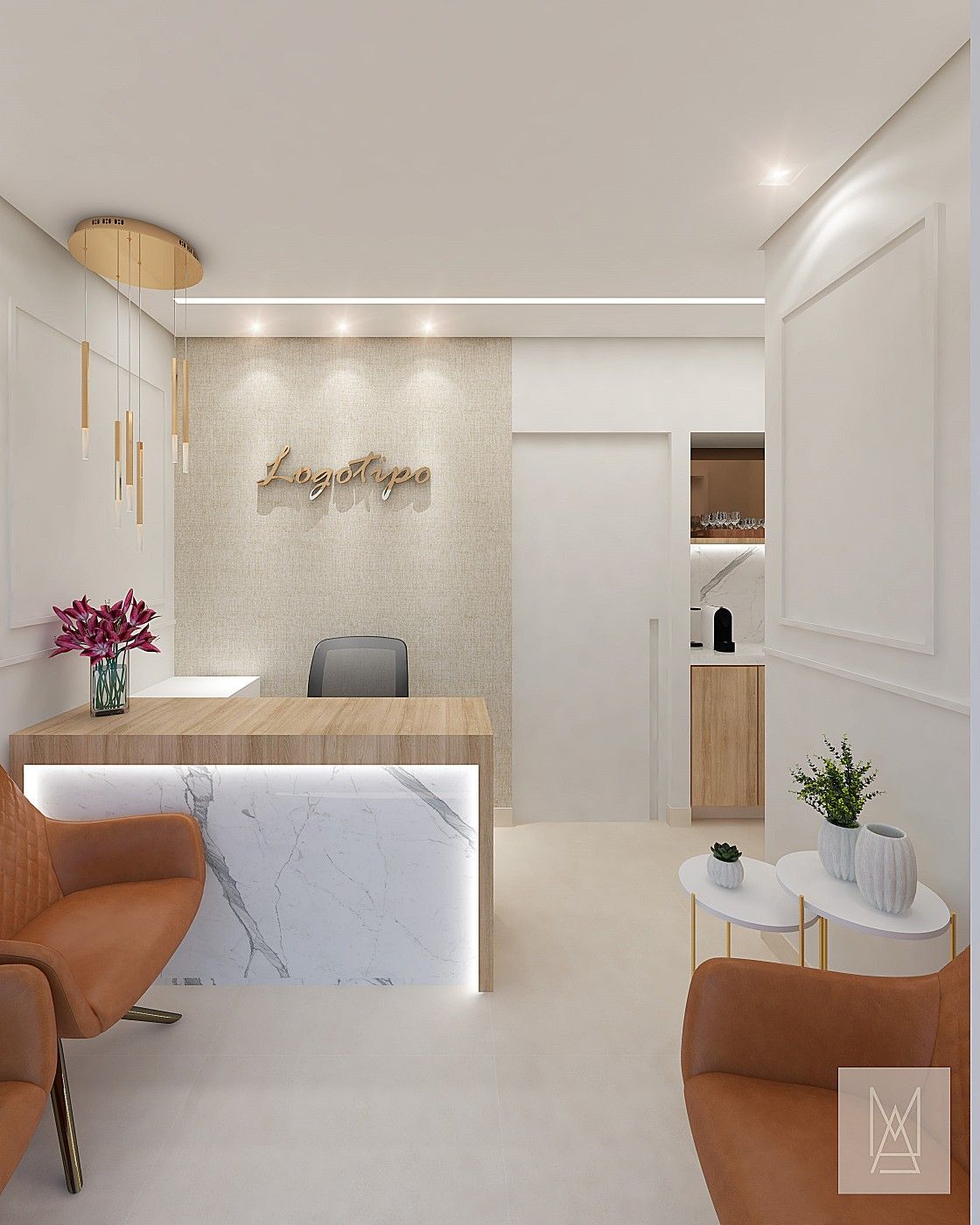 Recepção de consultório pequeno: como aproveitar melhor o espaço?
Na foto, poltronas coloridas e confortáveis fazem parte da recepção desta clínica.