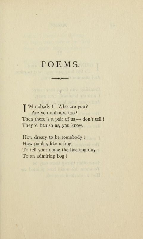 analysis of emily dickinson poems
