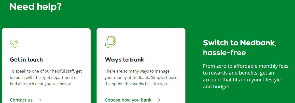 Nedbank Loans Contact Details