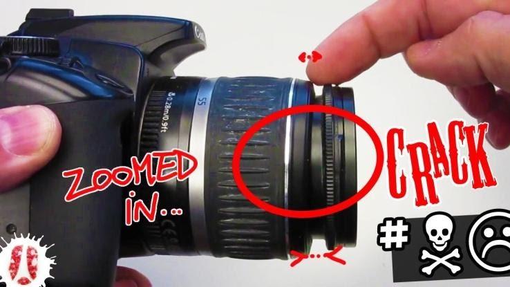 SOLVED! HOW TO Repair A DSLR Camera Lens That Is Crooked And Jammed After  Being Dropped #DIY #Fix - YouTube