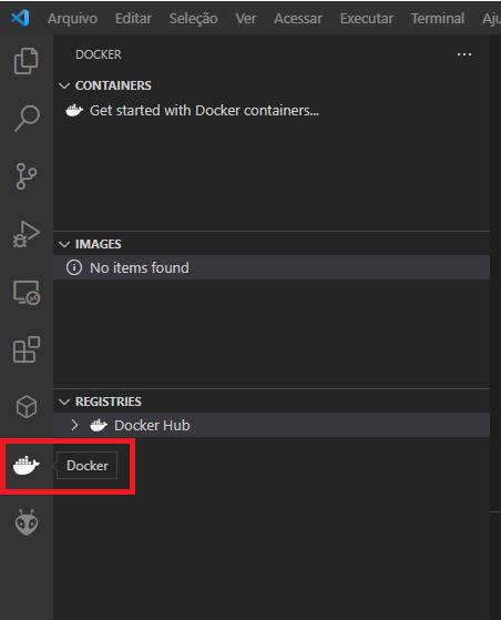 Conectando Docker no Visual Studio Code