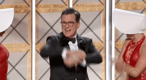 Stephen Colbert Emmys 2017 GIF