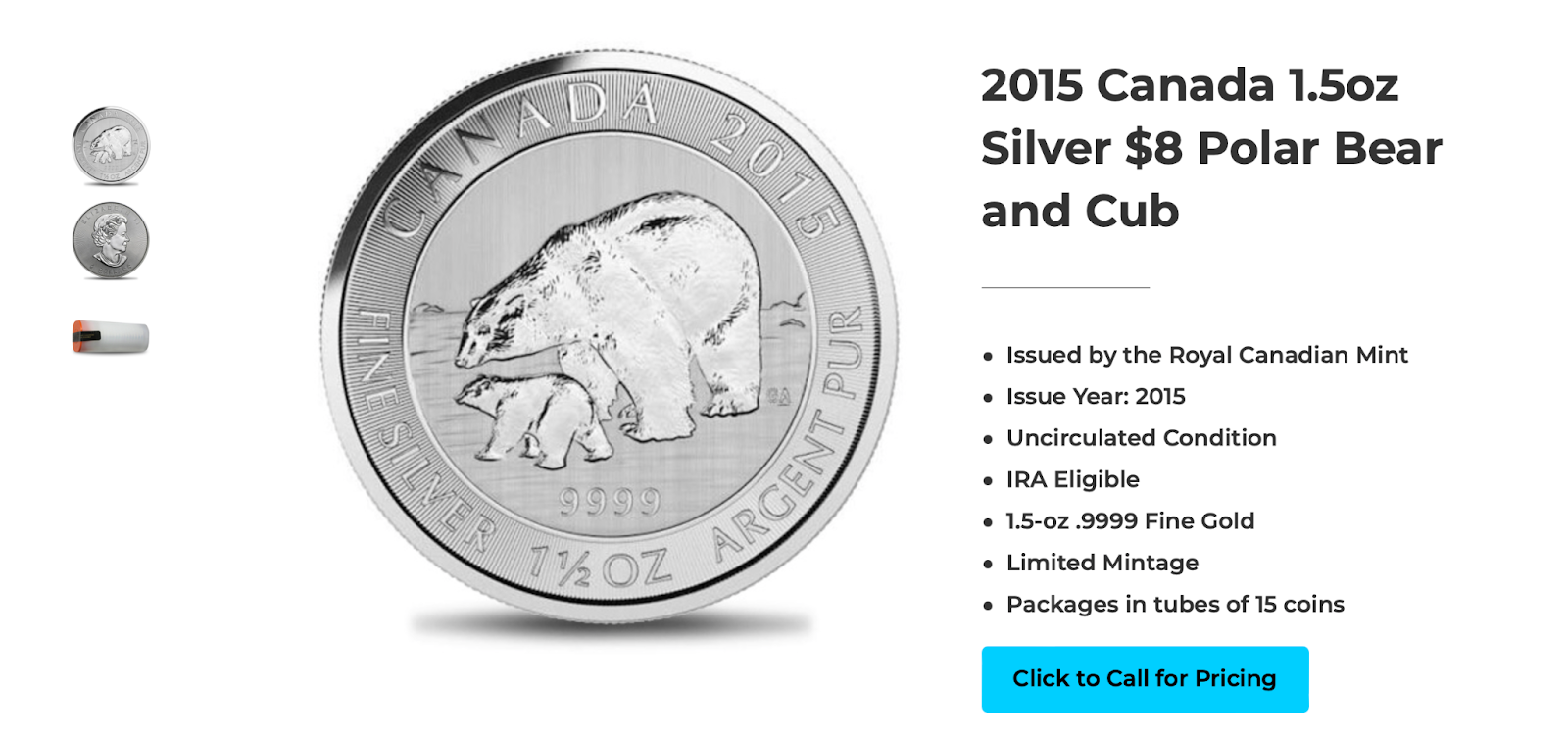 Silver bullion coin