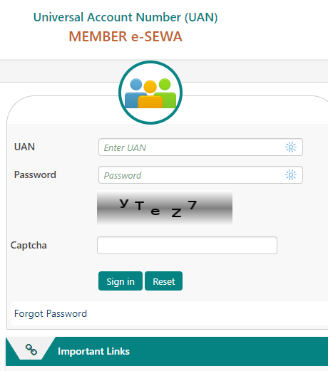 UAN Member E-Seva Portal पर लॉगिन करना