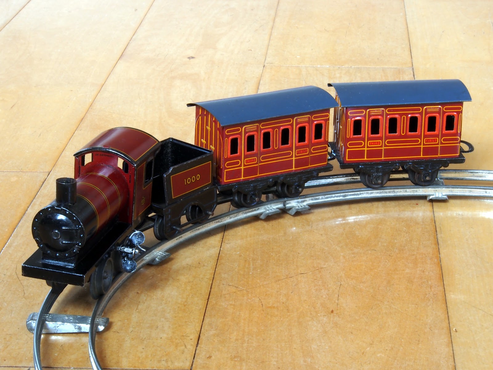 clockwork toy train from