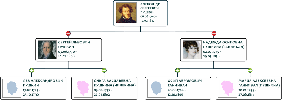 составьте генеалогическое дерево ДревоМоё