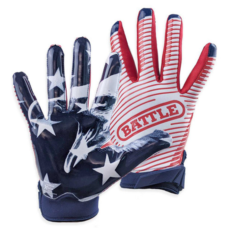 American Flag Youth Football Gloves