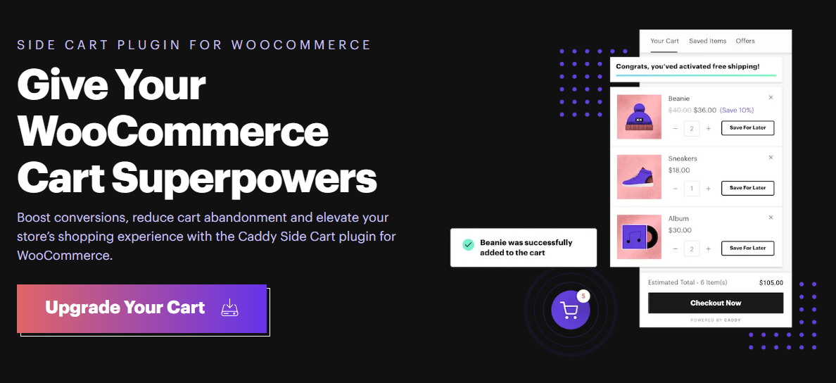 complemento de carrinho caddy woocommerce