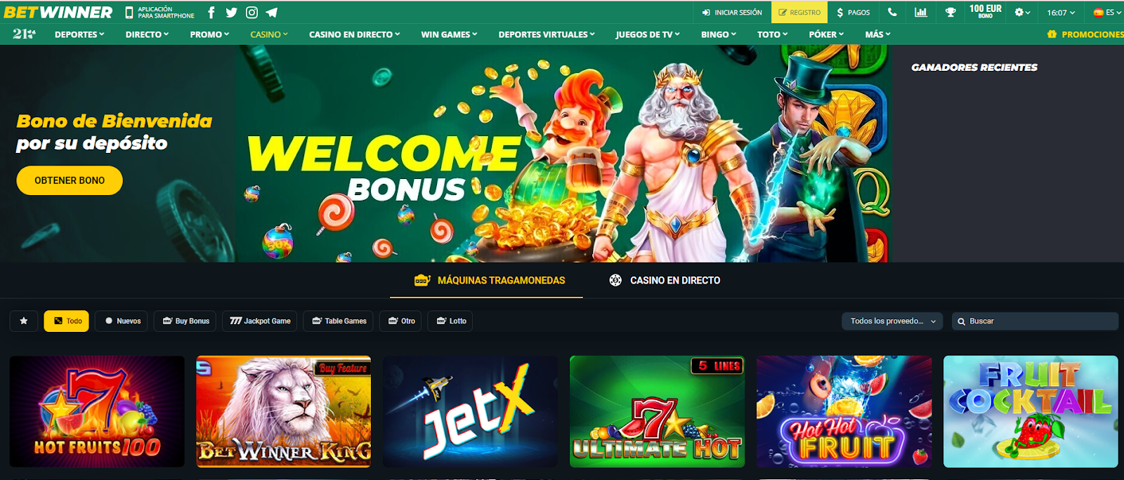 Betwinner bonus cod in Android and IOS devices