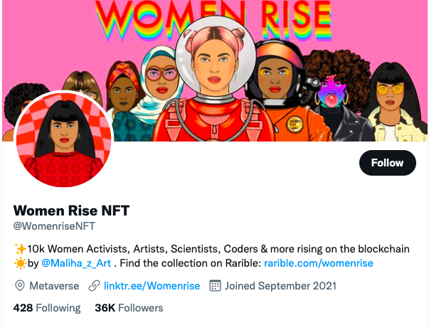 Top NFTs 2022 dans lesquels investir: Women Rise