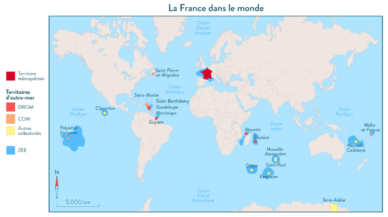 Carte : La France dans le monde | SchoolMouv