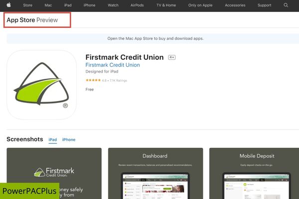 firstmark credit union mobile app in app store