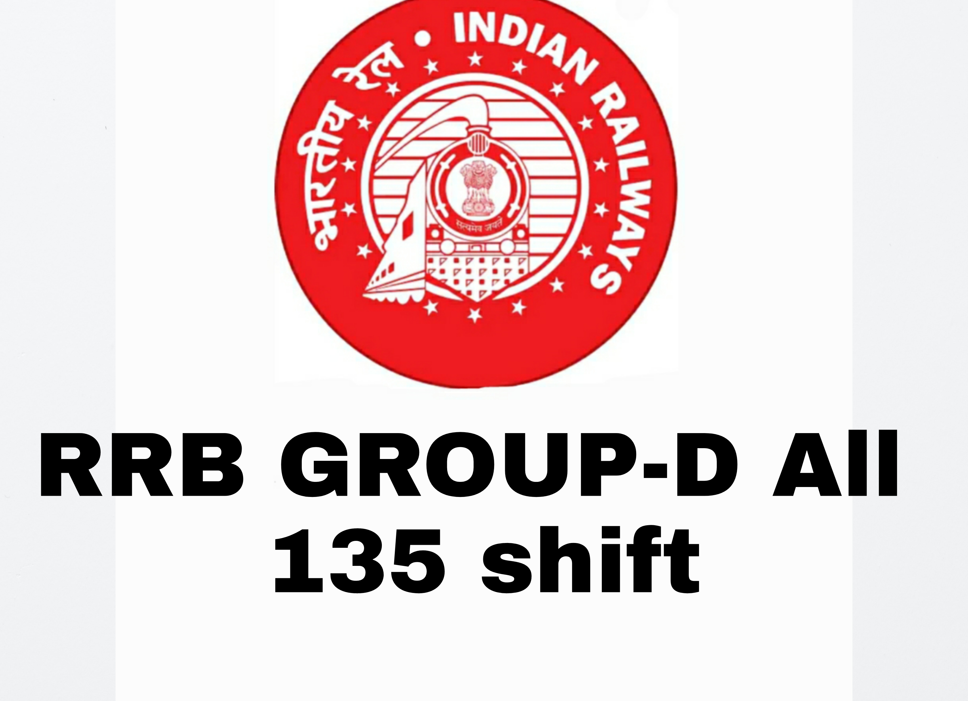 RRB GROUP D 135 SHIFT questions paper