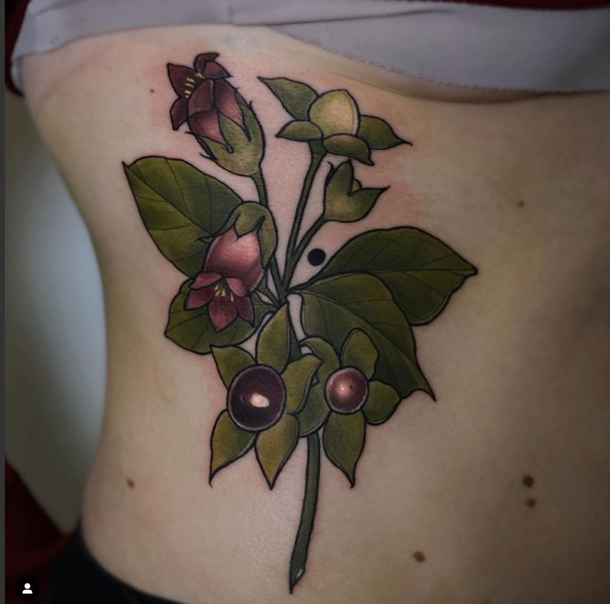Flower Themed Rib Tattoos 57