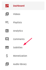 How to add subtitles on YouTube manually - Step 3