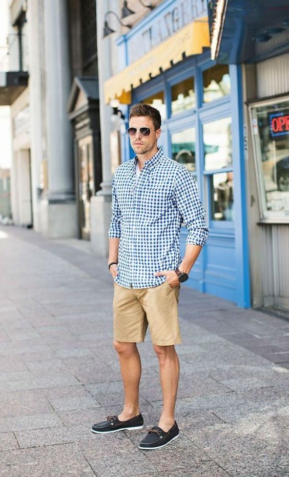Quần short nam mặc với áo gì? Áo sơ mi tay dài không phải là không thể