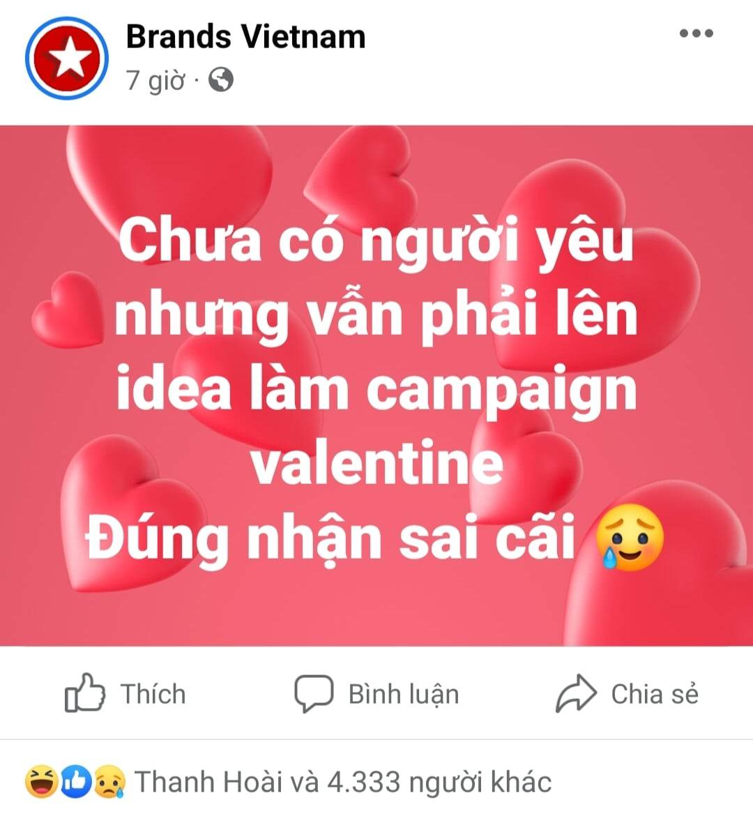 Brands Vietnam vừa nắm bắt xu thế Valentine, vừa nhanh nhạy bắt trend "đúng nhận sai cãi"