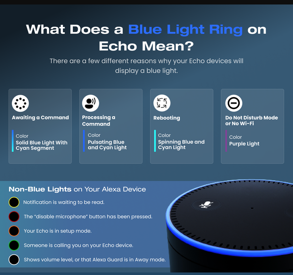 What Does a Blue Light Ring on Echo Mean?