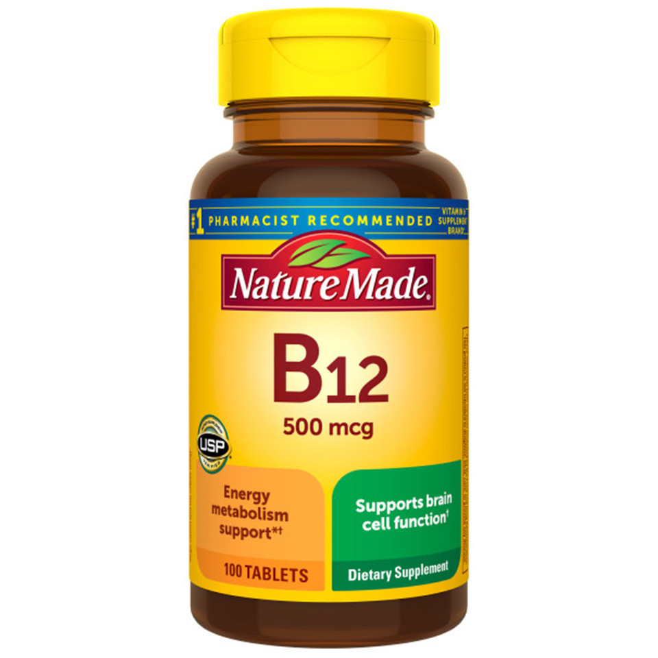 Nature Made Vitamin B-12 500 mcg Tablets - 100 ct