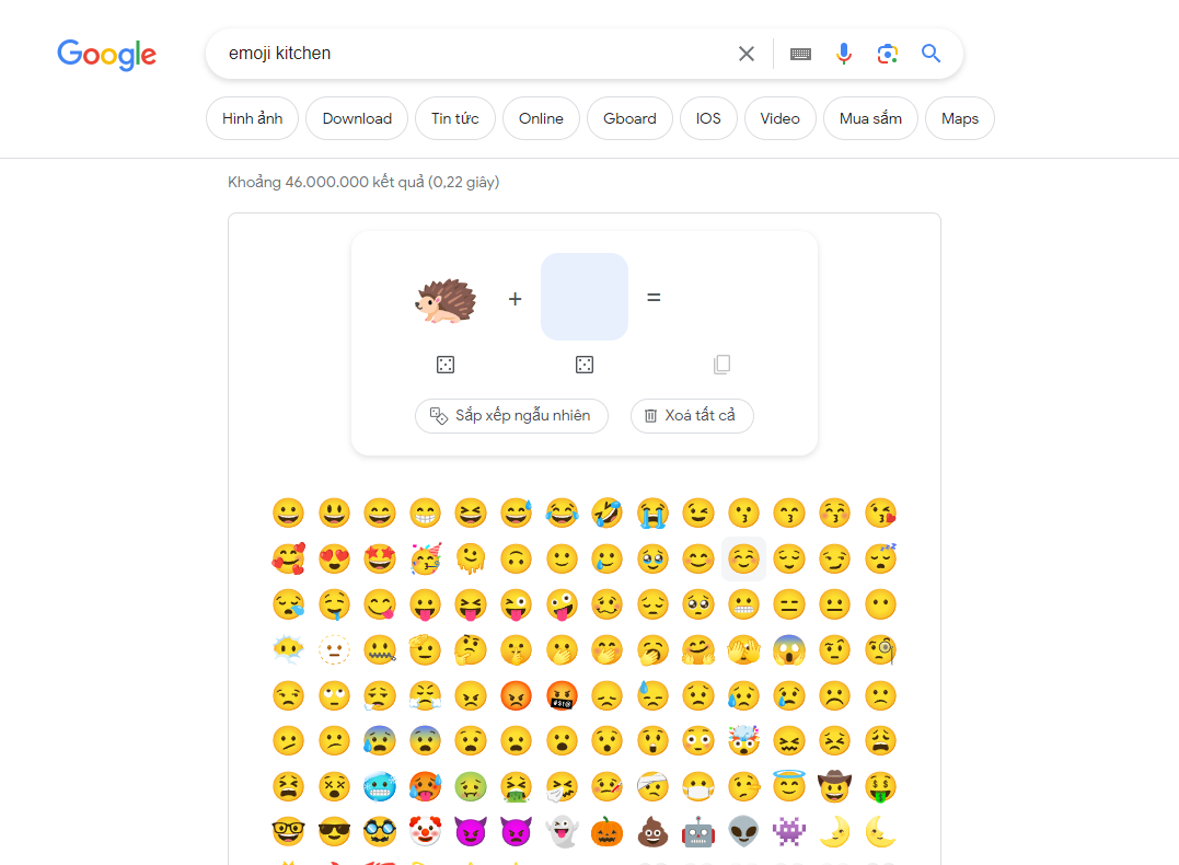 Cách sử dụng Emoji Kitchen tạo emoji trên máy tính