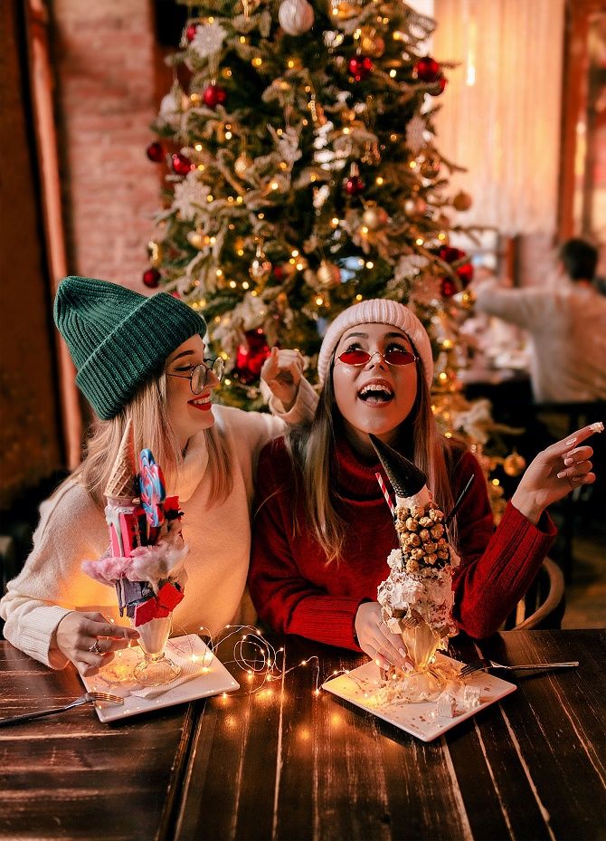 Bilder für ein Silvester-Fotoshooting mit Silvester-Attributen