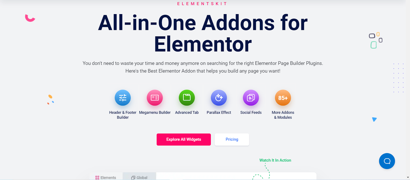 ElementsKit è la soluzione definitiva per un sito Elementor.