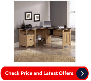 Sauder 412320 August Hill L-Shaped Desk