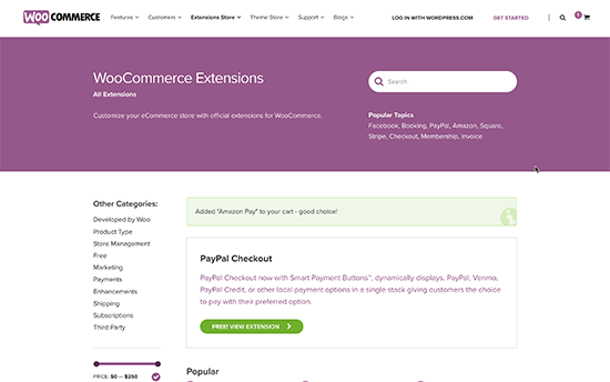 Extensões WooCommerce