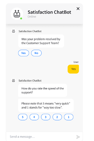 feedback via chatbot