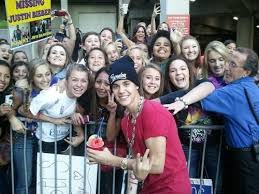 Image result for justin bieber with fans