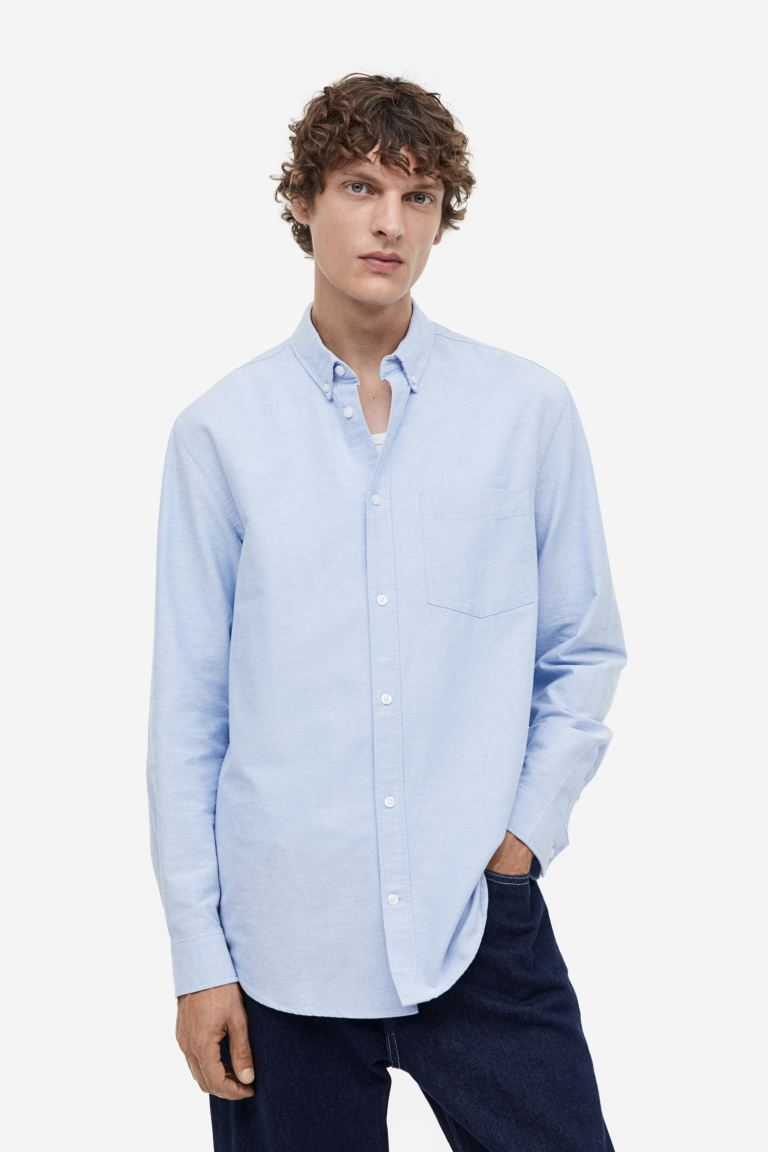 Áo Blue Oxford